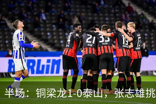 半场：铜梁龙1-0泰山，张志雄挑射破门